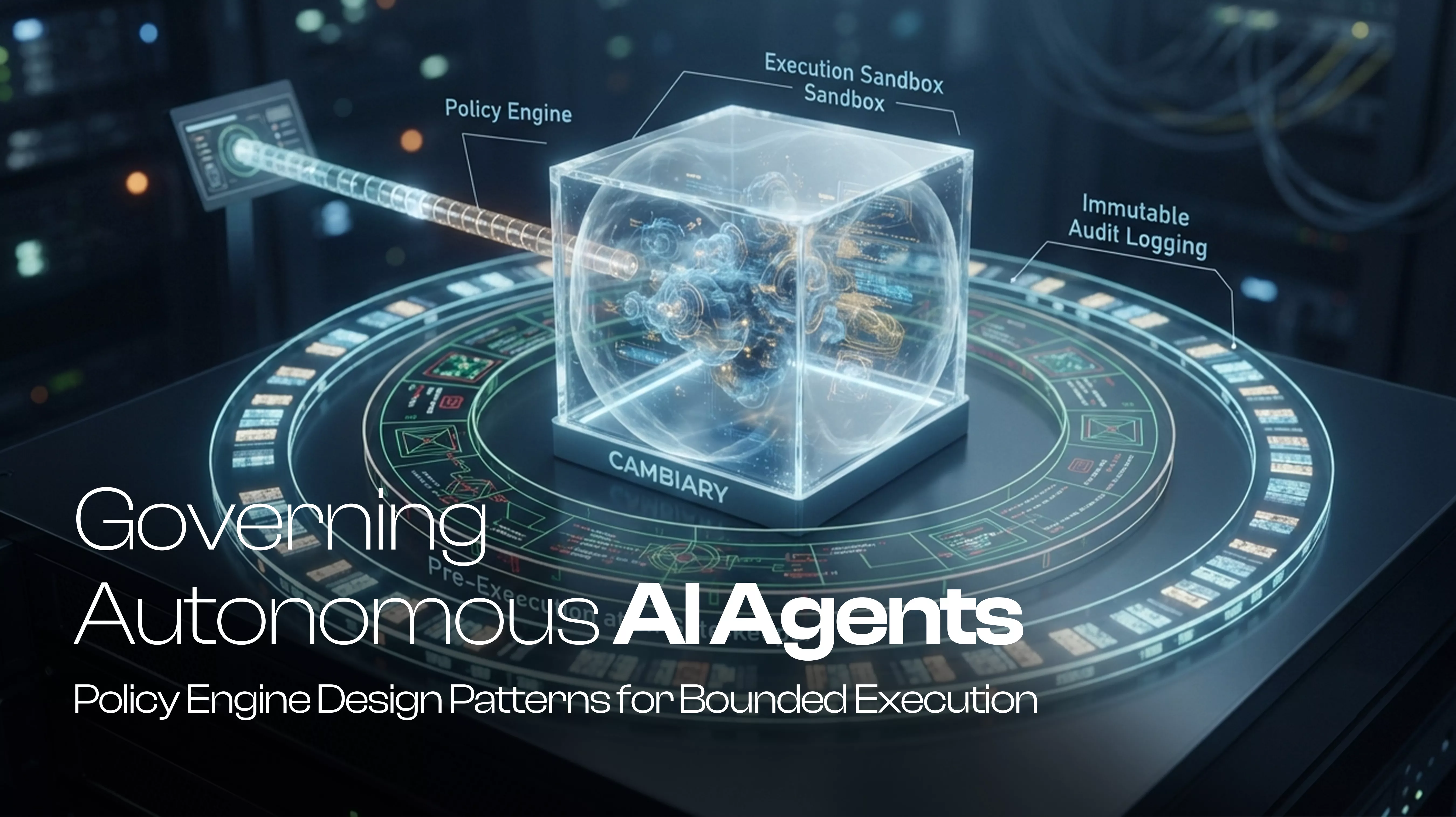 Governing Autonomous AI Agents: Policy Engine Design Patterns for Bounded Execution